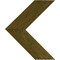 Ekena Millwork 12"W x 14"H x 3/4"D Vintage Farmhouse 3 1/2" Chevron, Barnwood Decor Collection, Restoration Green DECR12X14X075CHVGR - alternate 4